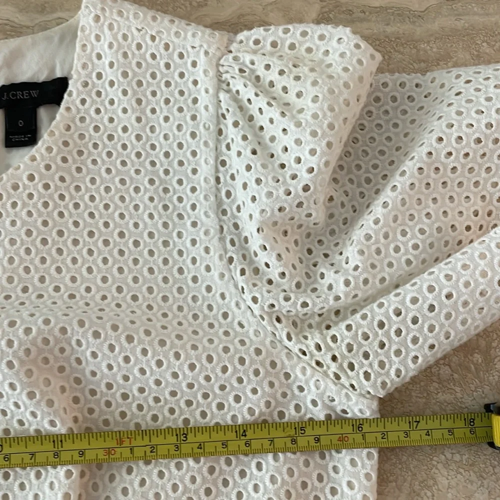 J. Crew Flutter Sleeve Eyelet Dress - Picture 10 of 14